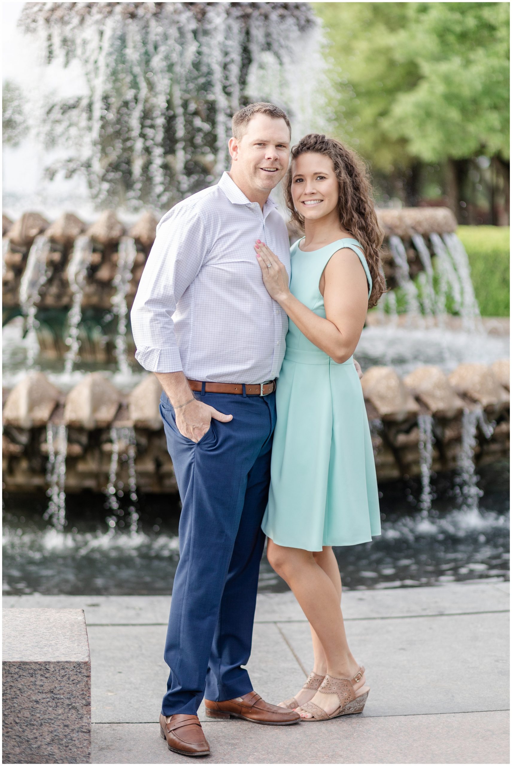 Pineapple Fountain Engagement Session