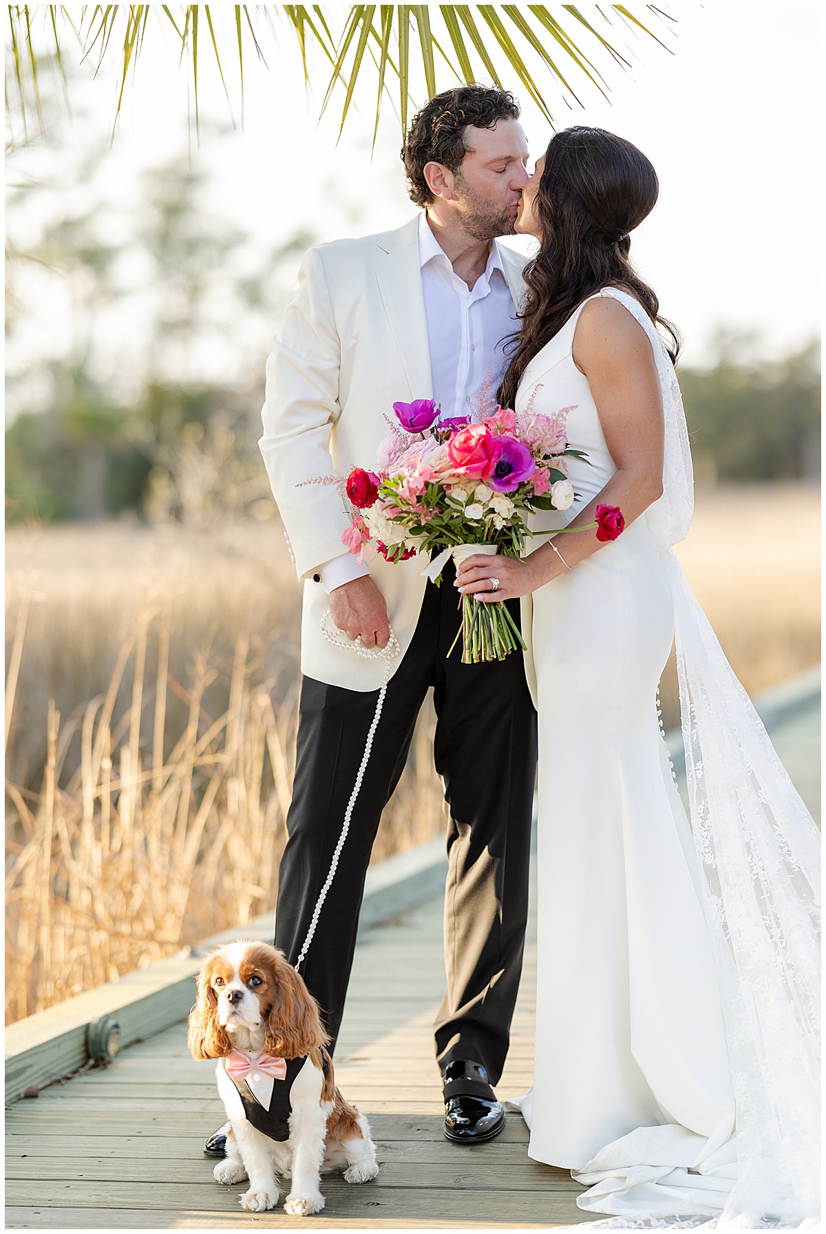 Bride and Groom Portraits at Daniel Island Club Wedding