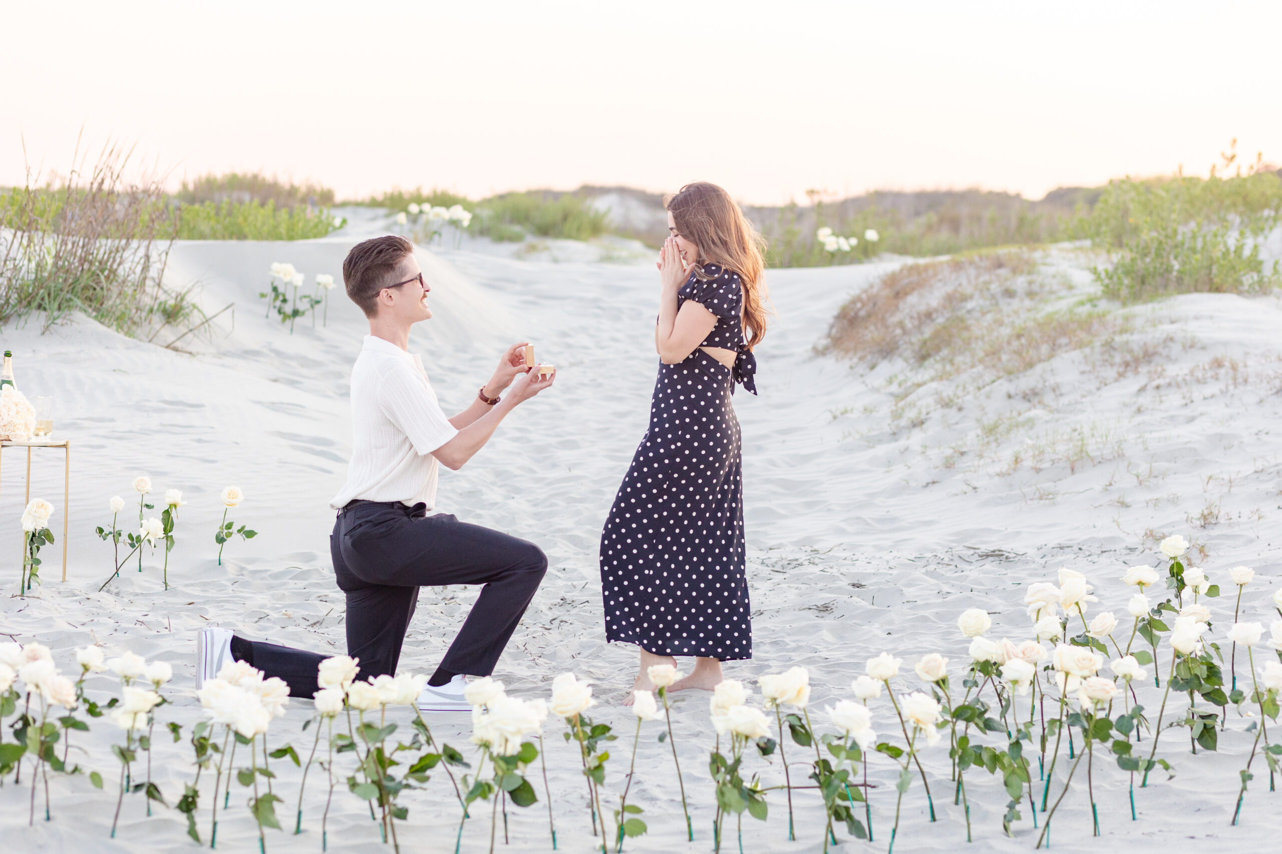 Charleston Sunset Beach Proposal at Sullivan's Island